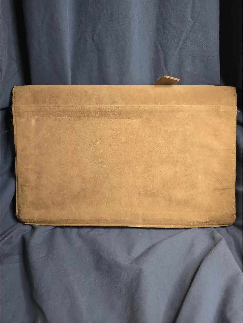 Vintage Hartmann Halston Ultra Suede Briefcase 1970’s With Lock Tan Brown